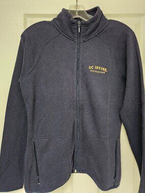 UC Irvine Full-Zip Jacket Dark Blue Navy Size M